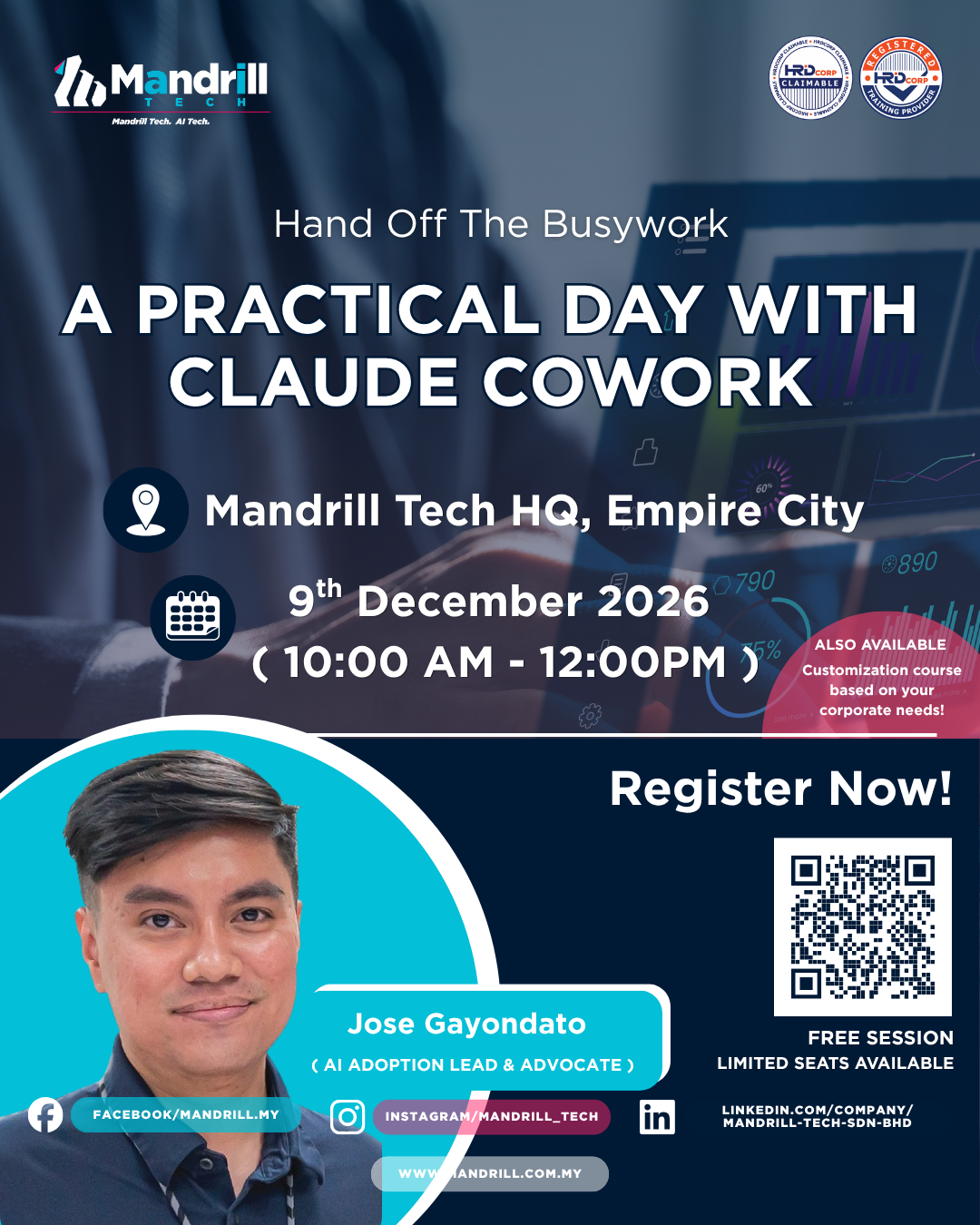 A Practical Day with Claude Cowork event poster